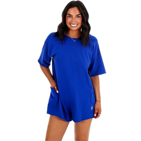 Free People Hot Shot T-Shirt Romper Electric Shock XS - Picture 5 of 16